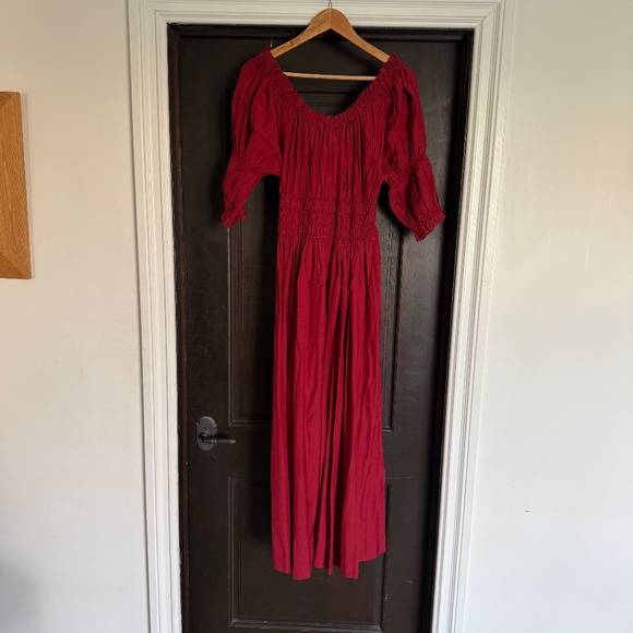 Doen Red Midi Dress NWOT - Picture 9 of 10